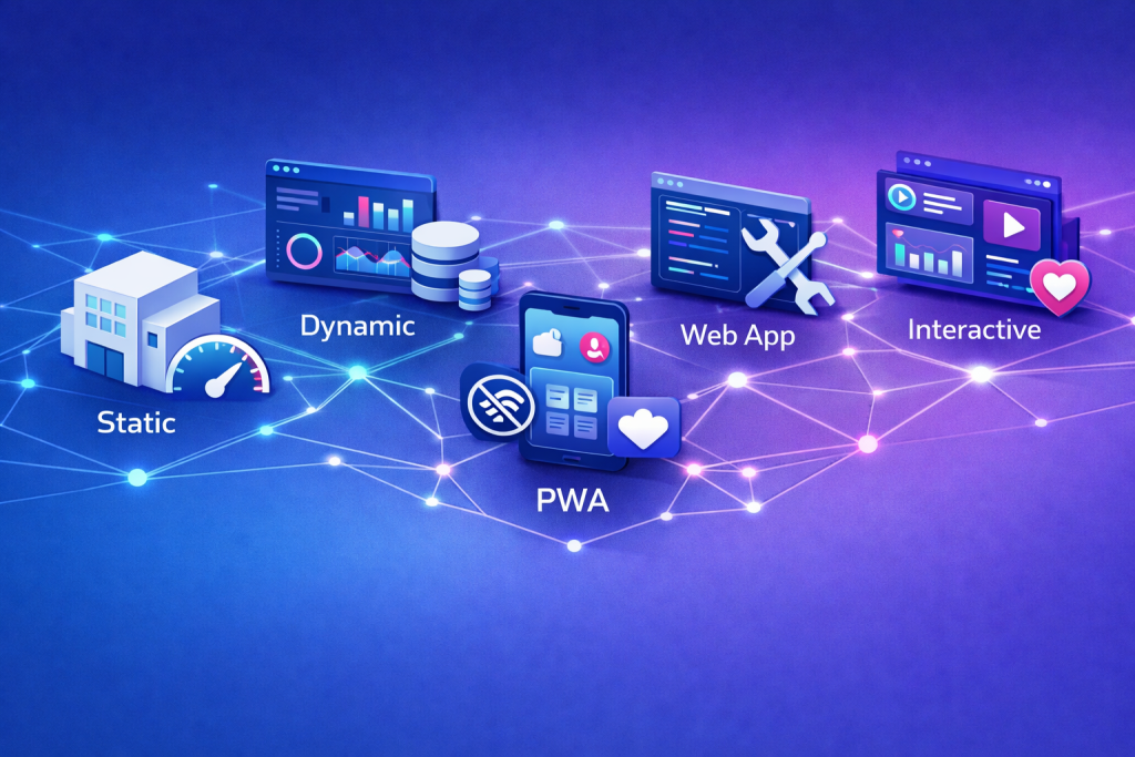 Clasificación de páginas web ¿qué tipo necesita tu proyecto?