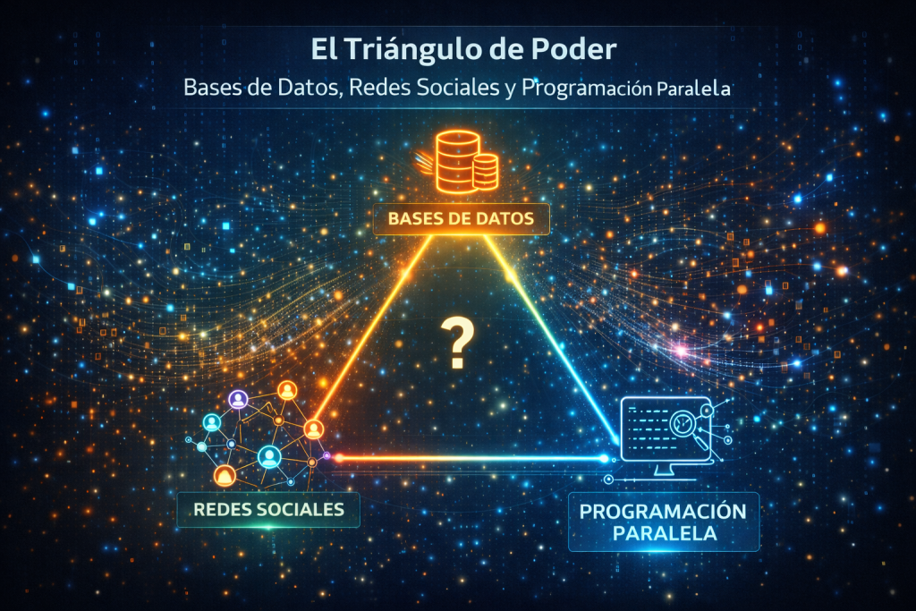 El Triángulo de Poder: Bases de Datos, Redes Sociales y Programación Paralela