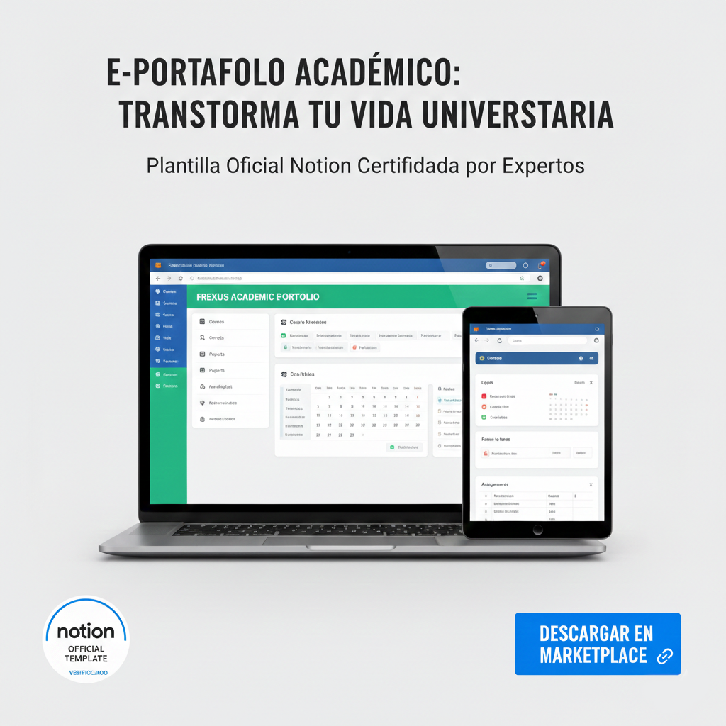 plantilla para un portafolio digital académico