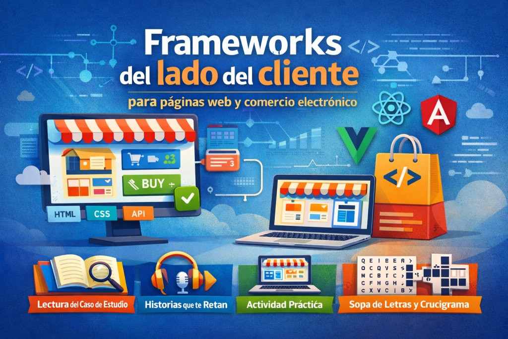 Frameworks del lado del cliente para crear páginas web y comercio electrónico