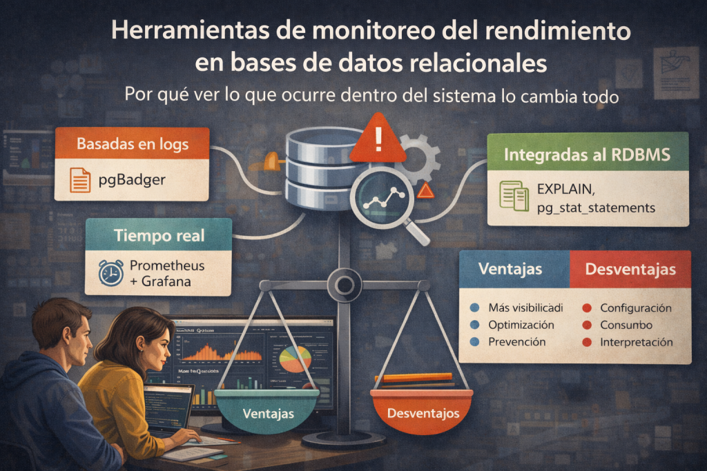 Herramientas de monitoreo del rendimiento en bases de datos relacionales